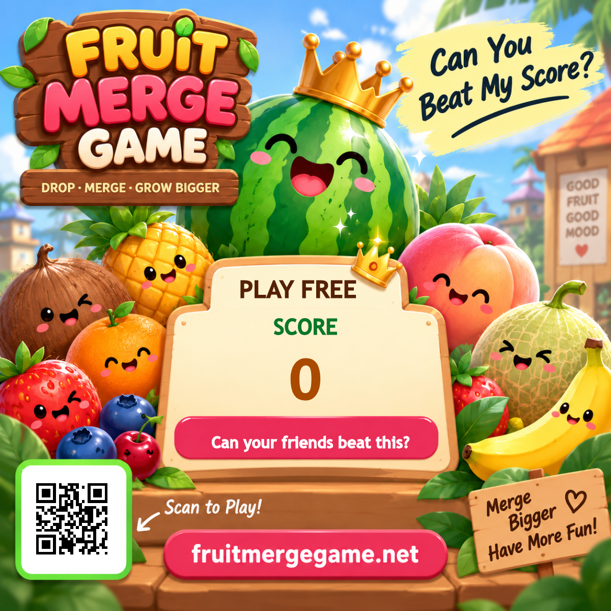 Fruit Merge Game